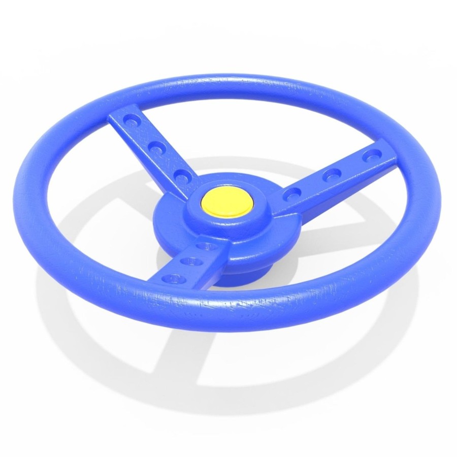 Climbing Frames OutdoorToys Accessories & Addons | Rebo Garden Climbing Frame Accessories Plastic Steering Wheel - Blue