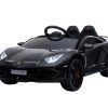 Ride On Toys OutdoorToys Ride On Cars | Licensed Lamborghini Svj 12V Children'S Electric Ride On Car - Black