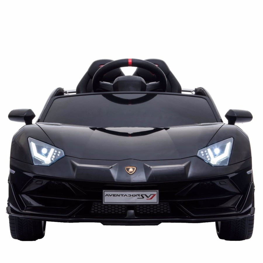 Ride On Toys OutdoorToys Ride On Cars | Licensed Lamborghini Svj 12V Children'S Electric Ride On Car - Black