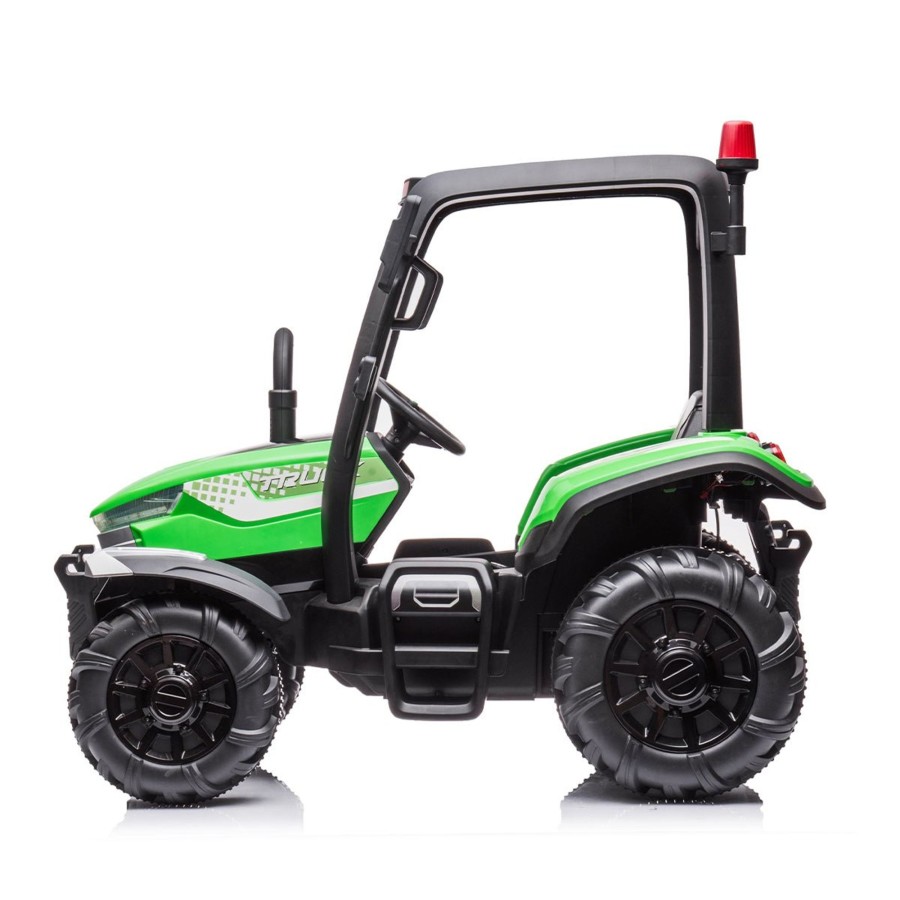 Ride On Toys OutdoorToys Ride On Tractors | Outdoortoys X-01 12V Electric Ride On Tractor - Green