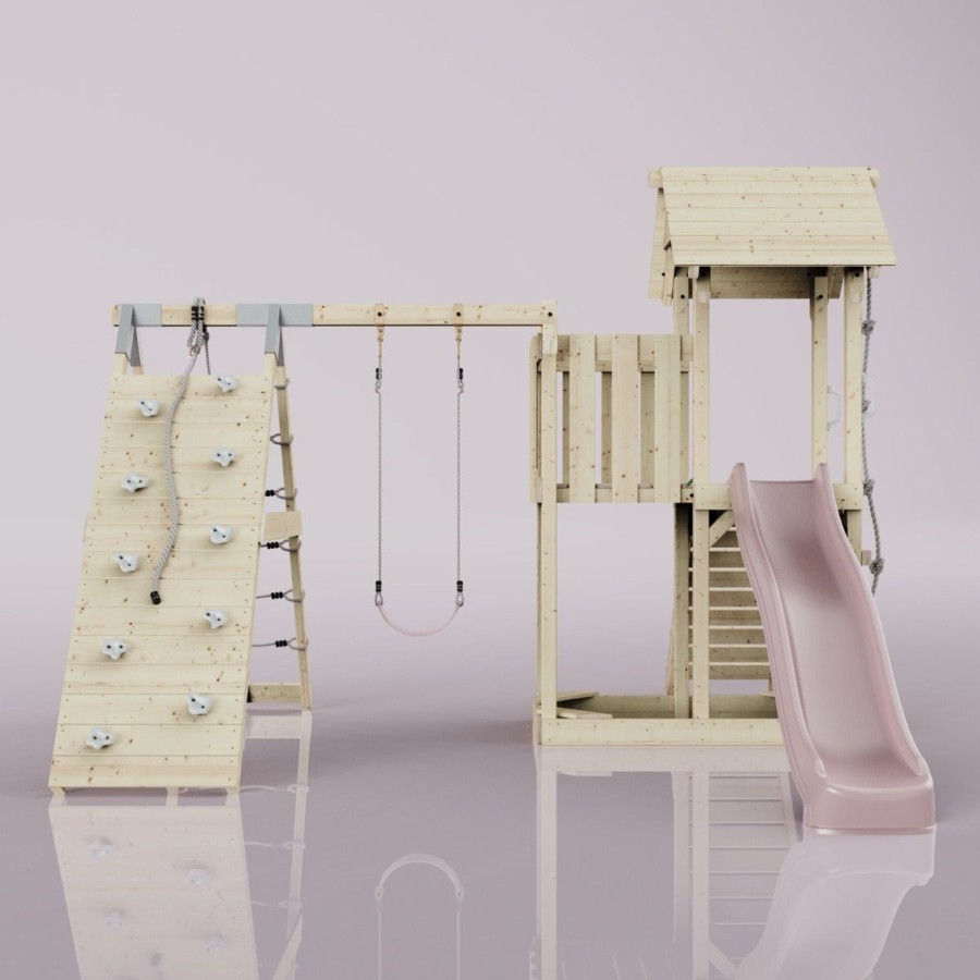 Climbing Frames OutdoorToys Climbing Frames With Swings | Polarplay Balcony Tower Kids Wooden Climbing Frame - Climb & Swing Kory Rose