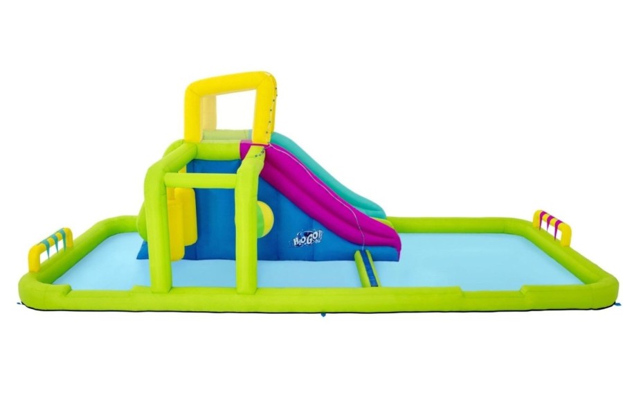 Swimming Pools OutdoorToys Inflatable Water Slides | Bestway H20Go! Splash Course Mega Inflatable Water Park Bw53387