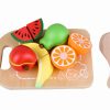 Garden Toys OutdoorToys Baby Toys | Pretend Cutting Fruit Non-Toxic Wooden Food Set For Imaginative Play